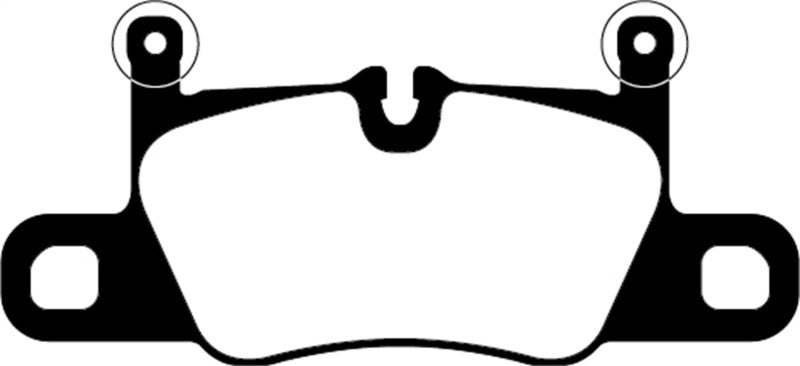 EBC 2016+ Porsche 911 (991/2 w/Cast Iron Rotors) 3.0TT Carrera Redstuff Rear Brake Pads - Blais Performance Parts