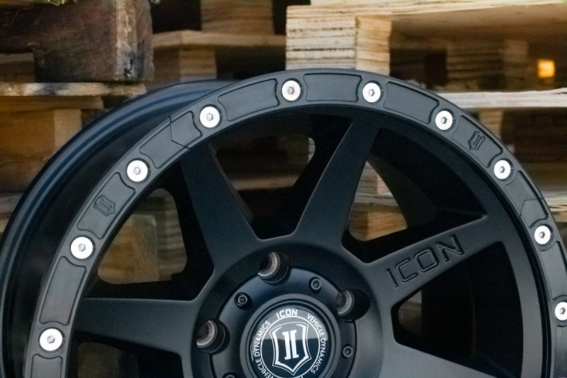 ICON 17in Compression/Alpha/Rebound Wheel Rock Ring Kit (20 Bolt) - Blais Performance Parts