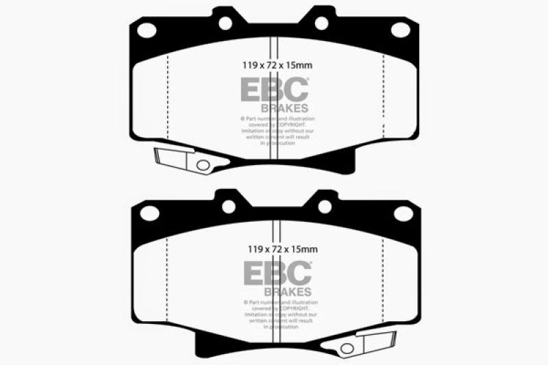 EBC 96-97 Lexus LX450 4.5 Yellowstuff Front Brake Pads - Blais Performance Parts