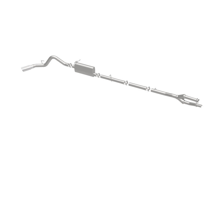 MagnaFlow Sys C/B 11-15 Ford Super Duty F250 6.2L EC CC, SS 3.5in Single Rear Pass Side Ext 5in Tip - Blais Performance Parts