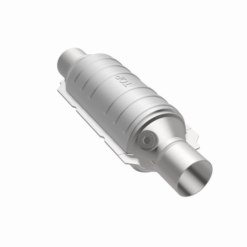 MagnaFlow Conv Univ 2.25in Inlet/Outlet Center/Center Round 11in Body L x 5.125in W x 15in Overall L - Blais Performance Parts