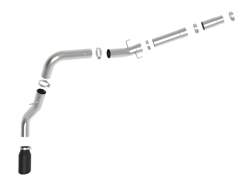 aFe ATLAS 5in DPF-Back Alum Steel Exhaust System w/ Black Tip 19-20 Ram Diesel Trucks L6-6.7L (td) - Blais Performance Parts