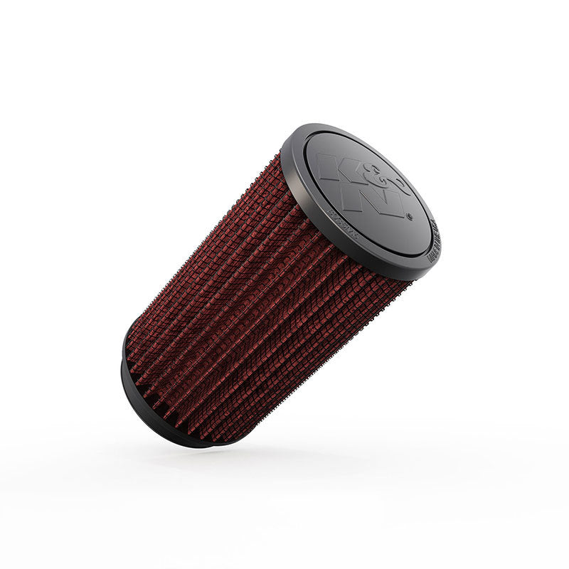 K&N Universal Rubber Filter 5 Degree Angled Flange 3.5in OD / 2.5in Flange ID / 6in Height - Blais Performance Parts