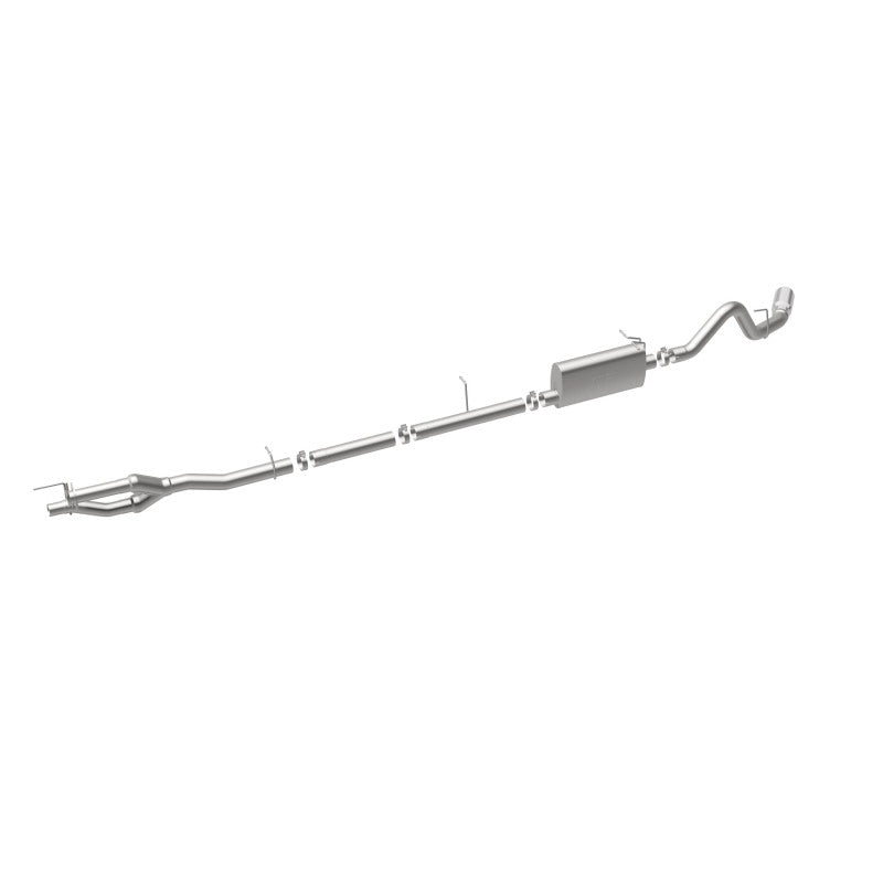 MagnaFlow Sys C/B 11-15 Ford Super Duty F250 6.2L EC CC, SS 3.5in Single Rear Pass Side Ext 5in Tip - Blais Performance Parts