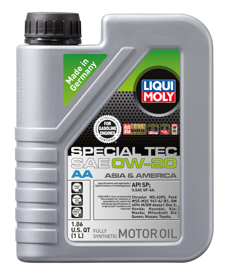 LIQUI MOLY 1L Special Tec AA Motor Oil SAE 0W20 - Blais Performance Parts