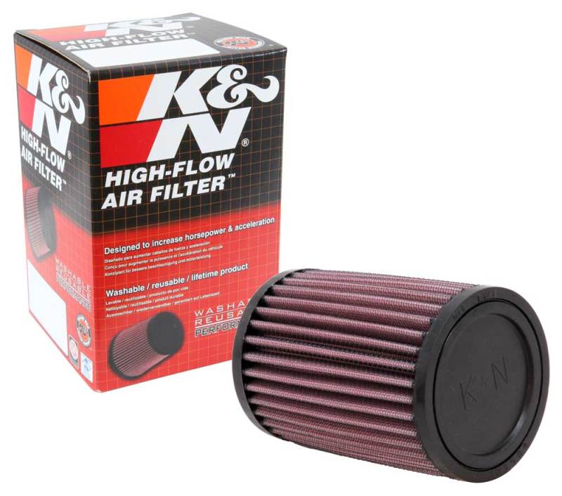 K&N Filter Universal Rubber Filter - Round Straight 3.5in Base OD x 3.5in Top OD x 5in H - Blais Performance Parts