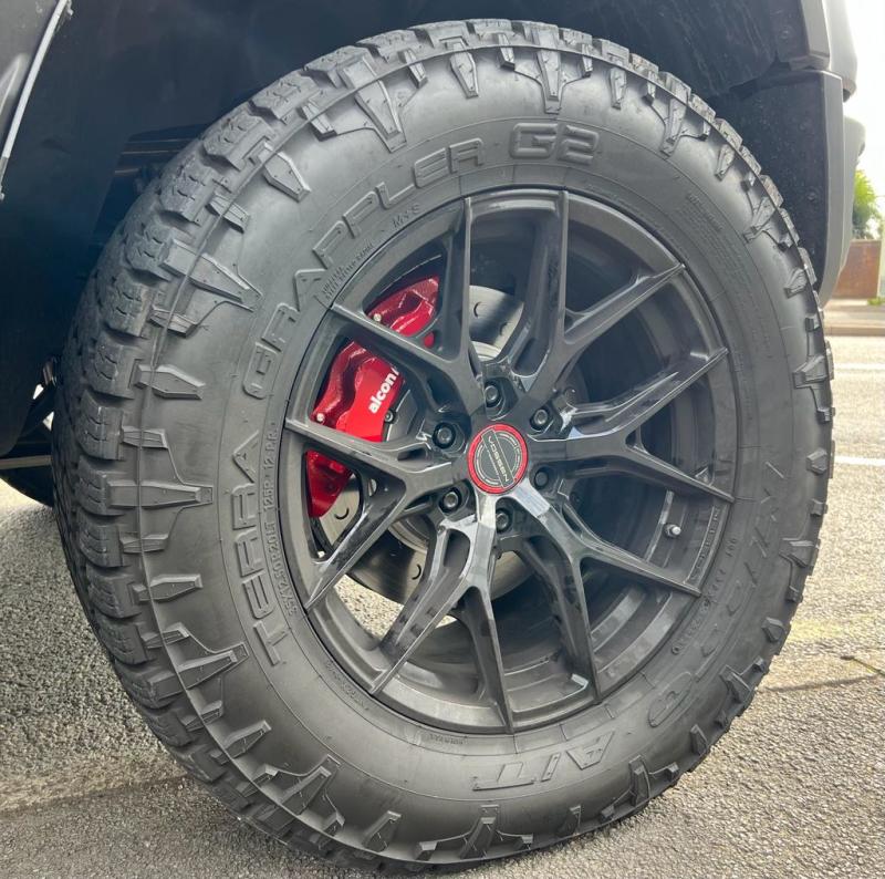 Alcon 2021+ RAM TRX 376x42mm Rotors 6-Piston Red Calipers Front Brake Upgrade Kit - Blais Performance Parts
