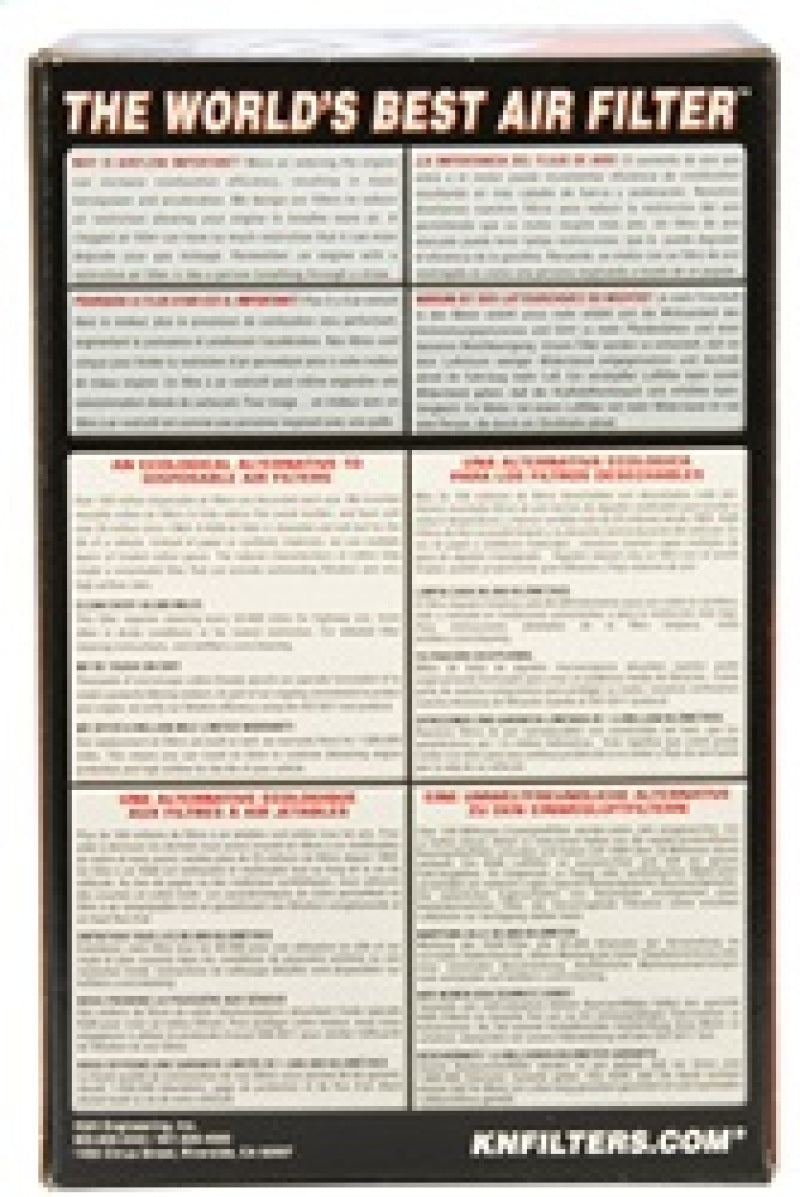 K&N Filter Universal Rubber Filter 2 7/16 inch 20 Degree Flange 3 3/4 inch OD 6 inch Height - Blais Performance Parts