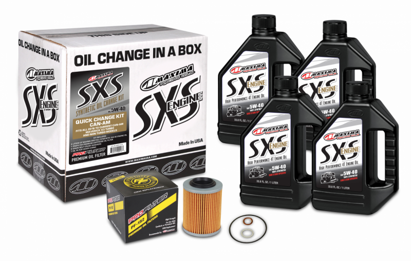 Maxima SXS Can-Am Oil Change Kit 5W-40 Full-Synthetic Maverick X3 - Blais Performance Parts