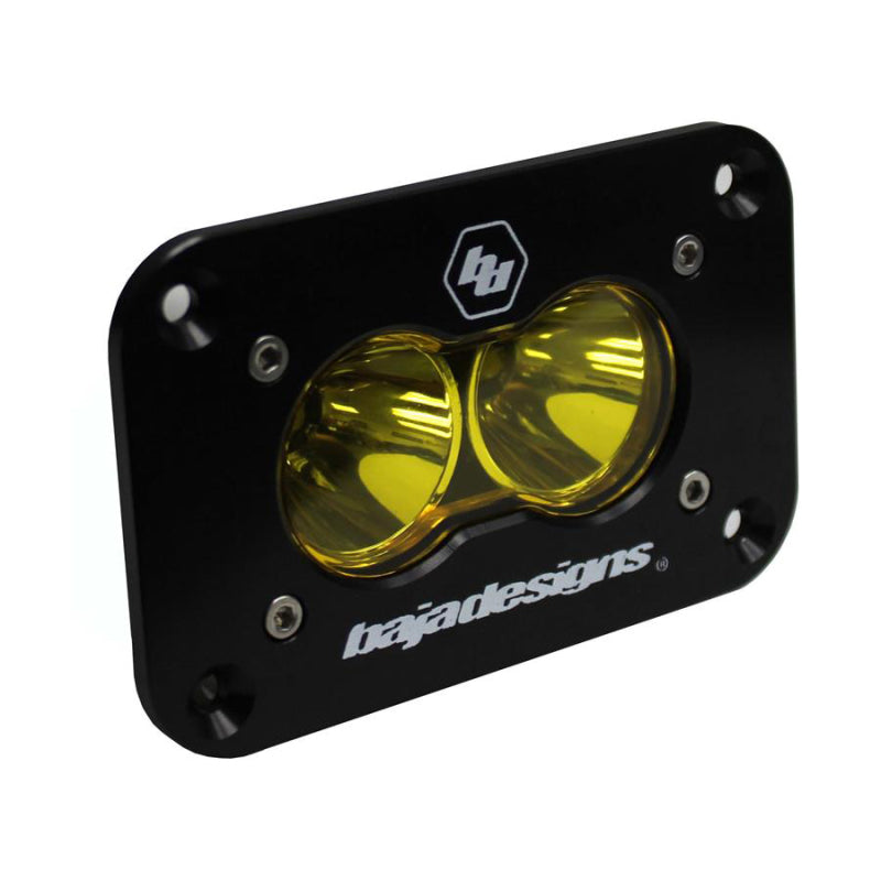 Baja Designs S2 Sport Flush Mount Work/Scene Pattern LED Work Light - Amber - Blais Performance Parts
