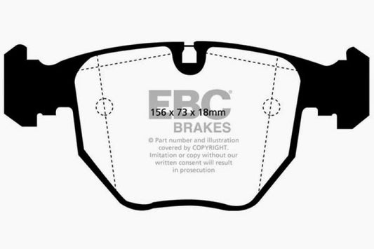 EBC 00-04 BMW M5 5.0 (E39) Yellowstuff Front Brake Pads - Blais Performance Parts