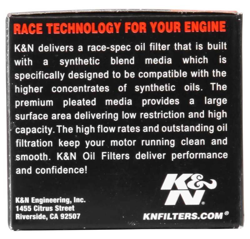 K&N Oil Filter 1.625in OD x 2.063in H for 99-07 KTM 250/400/450/520/525/540/625/660/690 (2nd Filter) - Blais Performance Parts