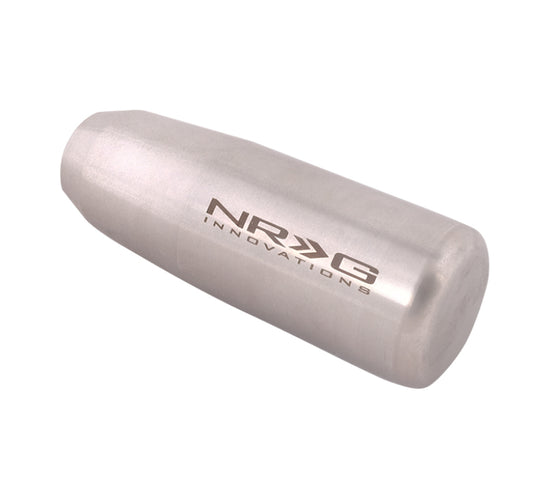 NRG Universal Short Shifter Knob - 3.5in. Length / Heavy Weight .85Lbs. - Silver - Blais Performance Parts