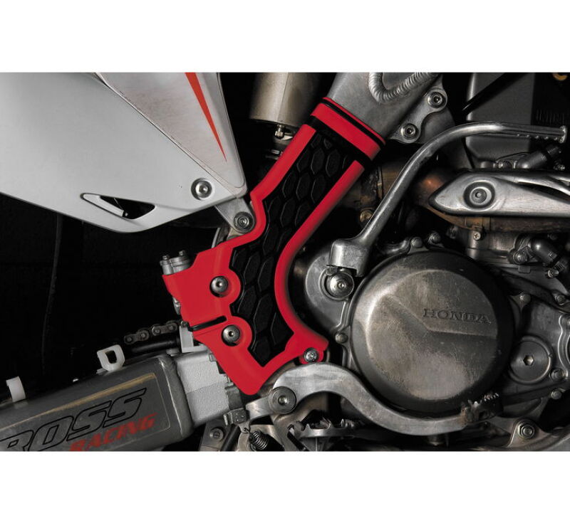 Acerbis 13-17 Honda CRF250R / CRF450R Frame Guard X Grip - Red/Black - Blais Performance Parts