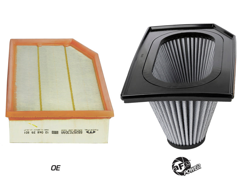 aFe Magnum FLOW PRO DRY S Inverted Air Filter 18-19 Jeep Wrangler (JL) I4-2.0L(t) - Blais Performance Parts