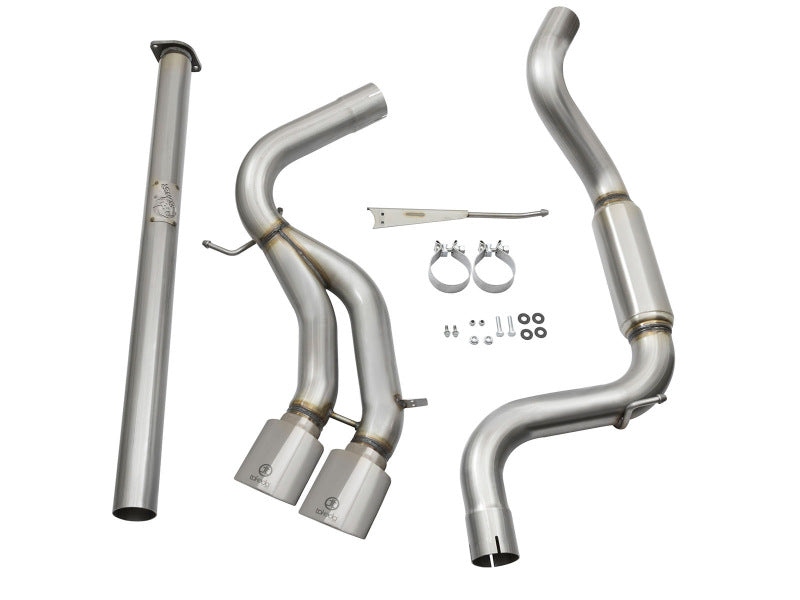 aFe POWER Takeda 3in 304 SS Cat-Back Exhaust w/ Polished Tips 13-17 Ford Focus ST L4-2.0L (t) - Blais Performance Parts