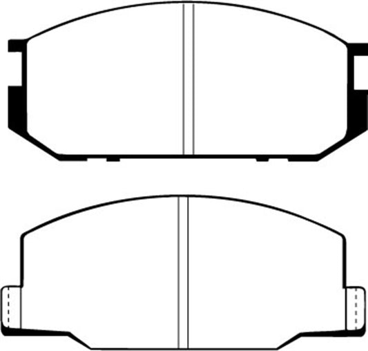 EBC 85-90 Lotus Esprit 2.2 Yellowstuff Front Brake Pads - Blais Performance Parts