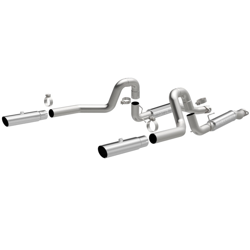 MagnaFlow 99-04 Mustang Mach 1 V8 4.6L Dual Split Rear Exit Stainless Cat-Back Performance Exhaust - Blais Performance Parts