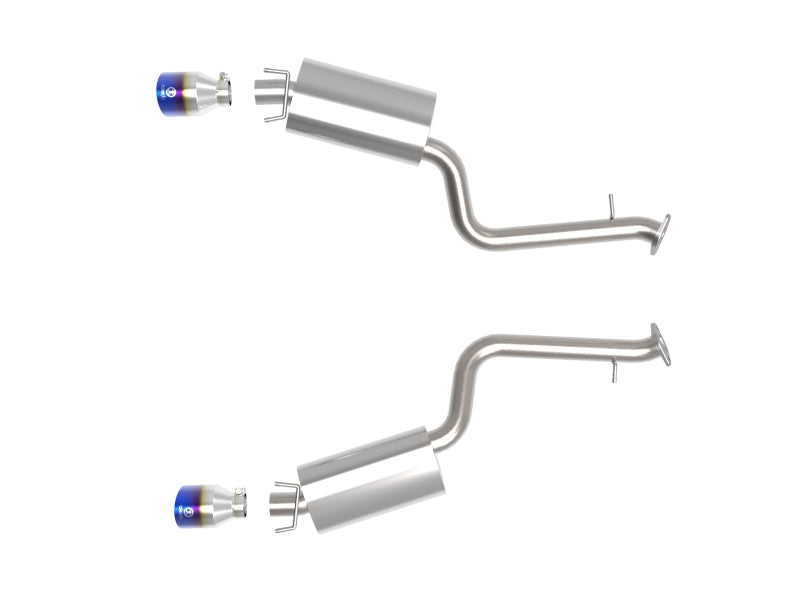 aFe Lexus IS350 14-22 V6-3.5L Takeda Axle-Back Exhaust System- Blue Tip - Blais Performance Parts