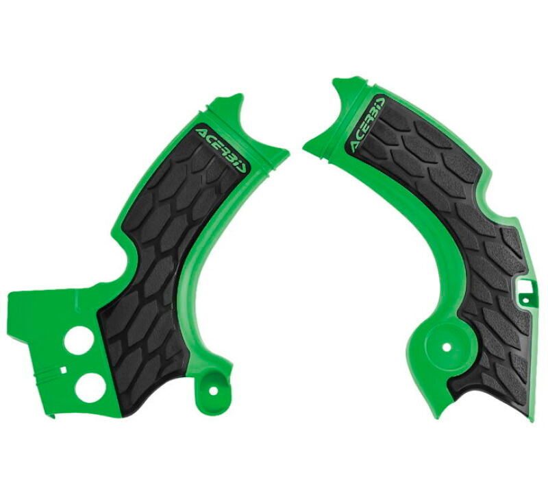 Acerbis 15-20 Kawasaki KX250F/ KX250 Frame Guard X Grip - Green/Black - Blais Performance Parts