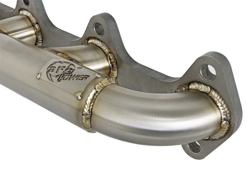 aFe Twisted Steel Header Turbo Manifold (T3) 98.5-02 Dodge Diesel Trucks L6 5.9L (td) - Blais Performance Parts