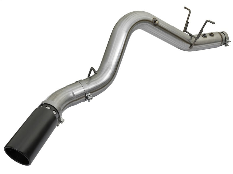 aFe LARGE BORE HD 5in 409-SS DPF-Back Exhaust w/Black Tip 2017 GM Duramax V8-6.6L (td) L5P - Blais Performance Parts