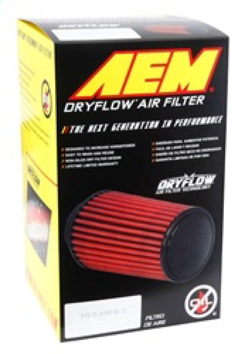 AEM DryFlow Air Filter AIR FILTER KIT 4.5in X 9in DRYFLOW - Blais Performance Parts