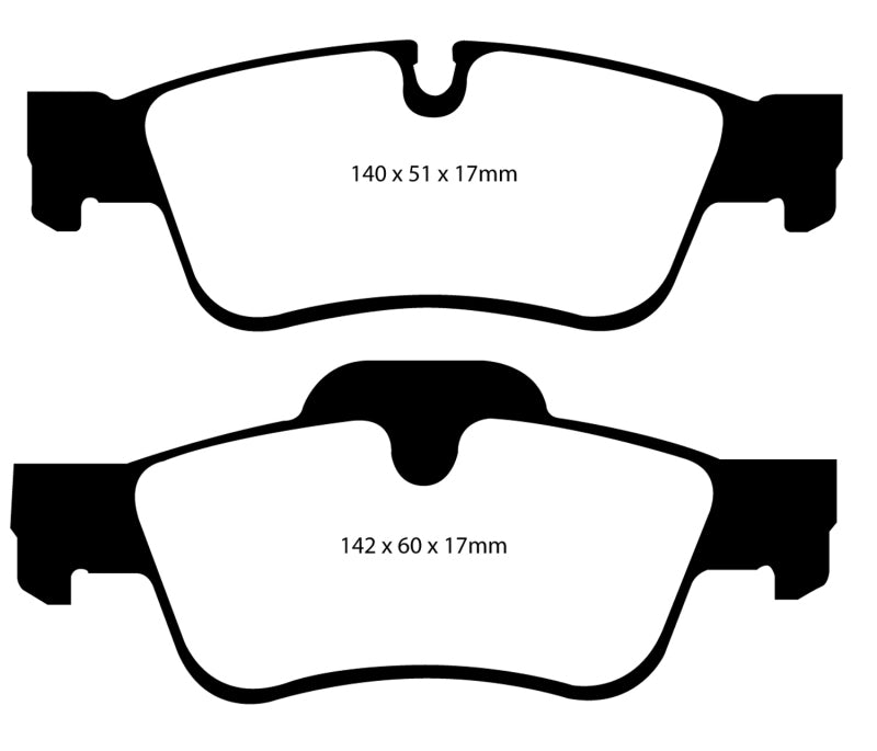 EBC 05-06 Mercedes-Benz G55 AMG 5.4 Supercharged Yellowstuff Rear Brake Pads - Blais Performance Parts