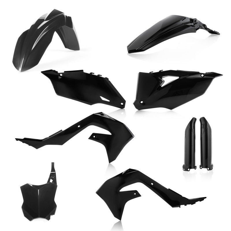 Acerbis 21+ Kawasaki KX250 KX250X/19-23 KX450 Full Plastic Kit - Black - Blais Performance Parts