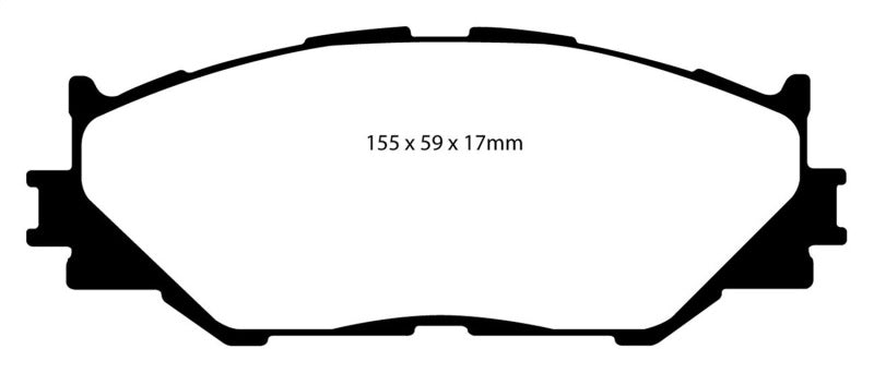 EBC 06-08 Lexus IS250 2.5 Redstuff Front Brake Pads - Blais Performance Parts