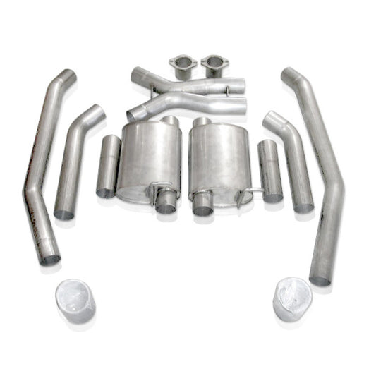 Stainless Works 2005-06 GTO 3in Catback Chambered Mufflers X-Pipe - Blais Performance Parts