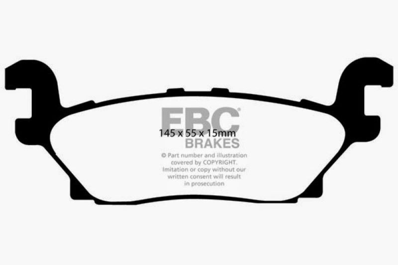 EBC 05-07 Hummer H3 3.5 Yellowstuff Rear Brake Pads - Blais Performance Parts