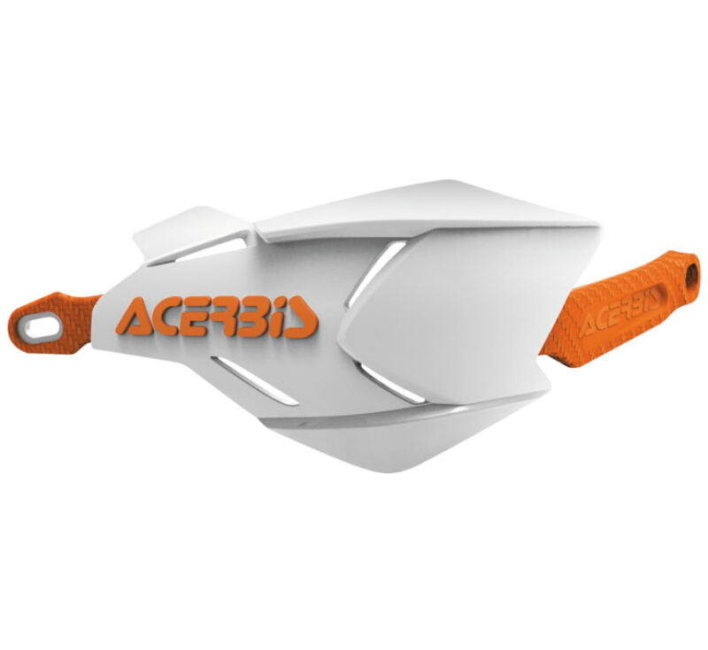 Acerbis X-Factor Handguard - White /Orange - Blais Performance Parts