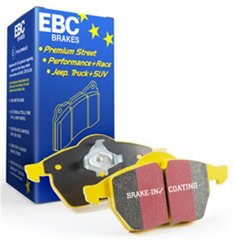 EBC 13+ Jaguar F-Type (Cast Iron Rotors Only) 3.0 Supercharged (340) Yellowstuff Rear Brake Pads - Blais Performance Parts