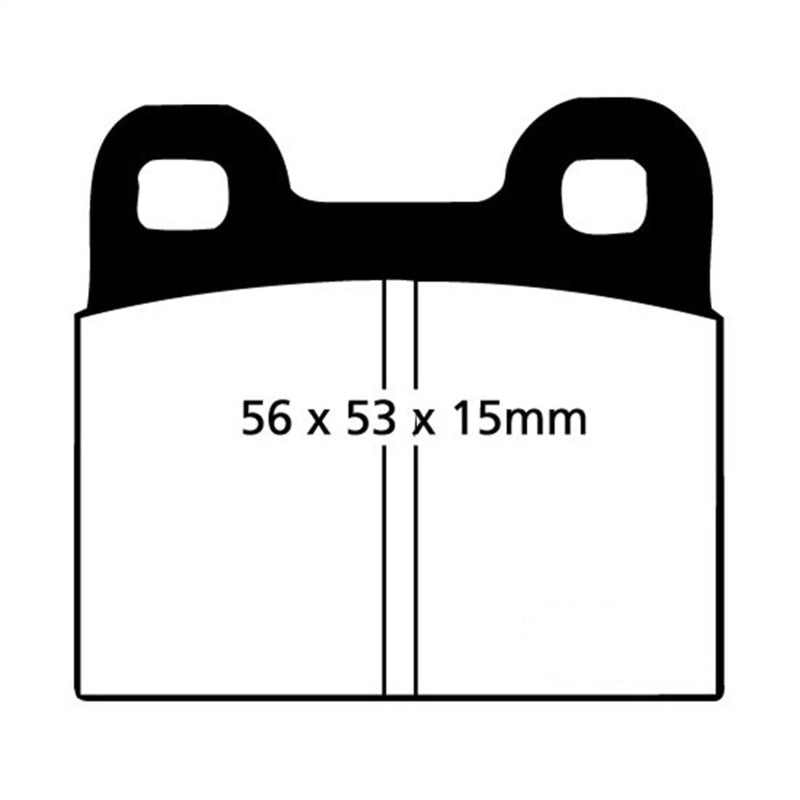 EBC 71-79 Volkswagen Beetle 1.3 (1300) Yellowstuff Front Brake Pads - Blais Performance Parts