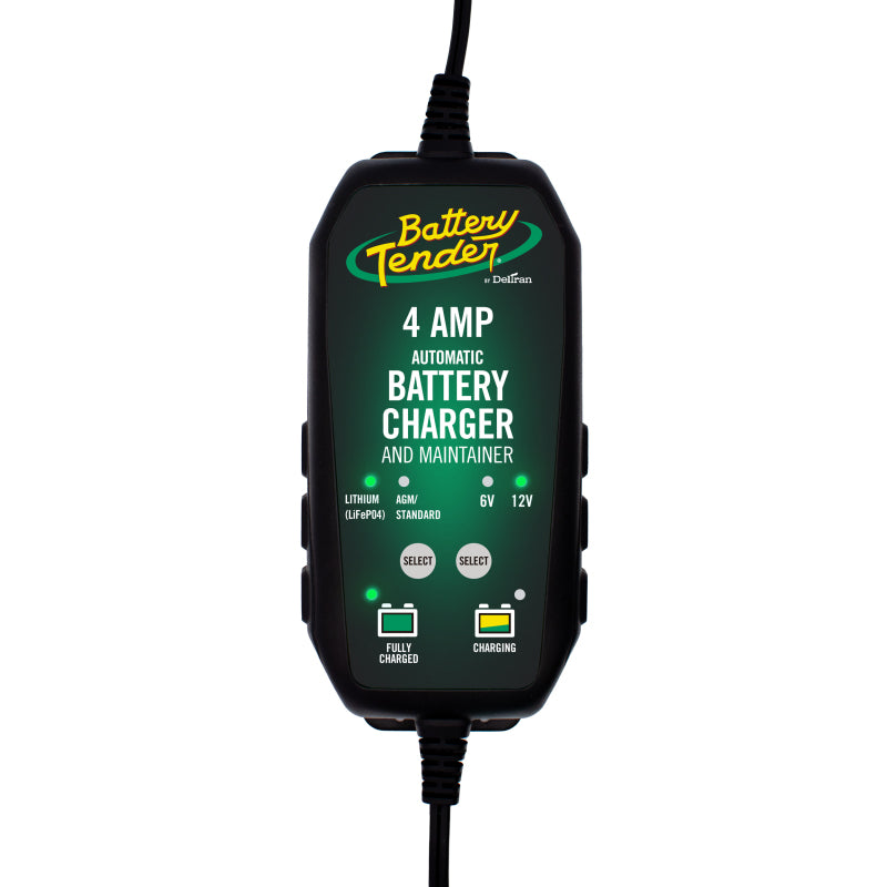 Battery Tender 6V 12V 4AMP Lead Acid and Lithium Selectable Battery Charger - Blais Performance Parts