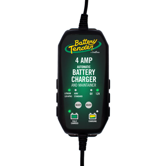 Battery Tender 6V 12V 4AMP Lead Acid and Lithium Selectable Battery Charger - Blais Performance Parts