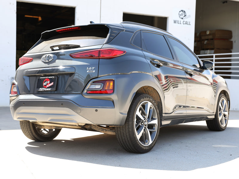 aFe Takeda 2-1/2in 304 SS Axle-Back Exhaust (No Muffler) 18-21 Hyundai Kona L4 1.6L (t) - Blais Performance Parts