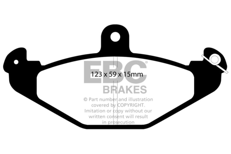 EBC 92-00 Dodge Viper 8.0 Yellowstuff Rear Brake Pads - Blais Performance Parts