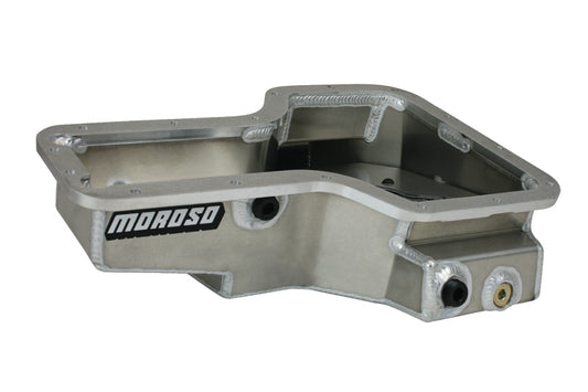 Moroso Lotus/Toyota 1ZZ/2ZZ Road Race Baffled Wet Sump 6qt Stock Depth Aluminum Oil Pan - Blais Performance Parts