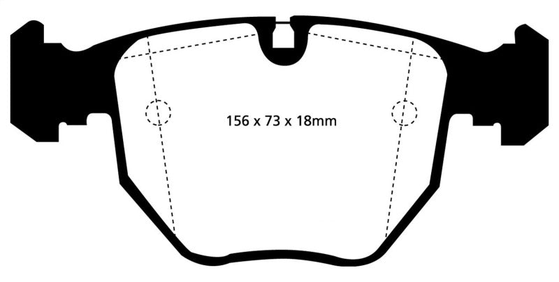 EBC 00-04 BMW M5 5.0 (E39) Yellowstuff Front Brake Pads - Blais Performance Parts