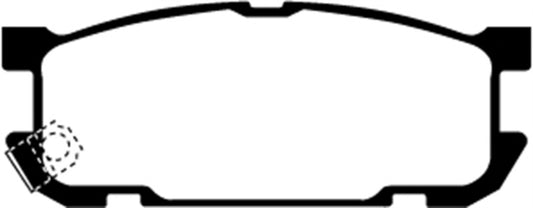 EBC 01-03 Mazda Miata MX5 1.8 (Sports Suspension) Yellowstuff Rear Brake Pads - Blais Performance Parts