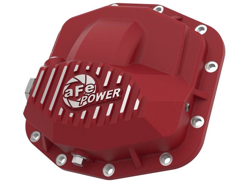 aFe Power Pro Series Front Differential Cover Red w/Machined Fins 18-19 Jeep JL (Dana M210) - Blais Performance Parts