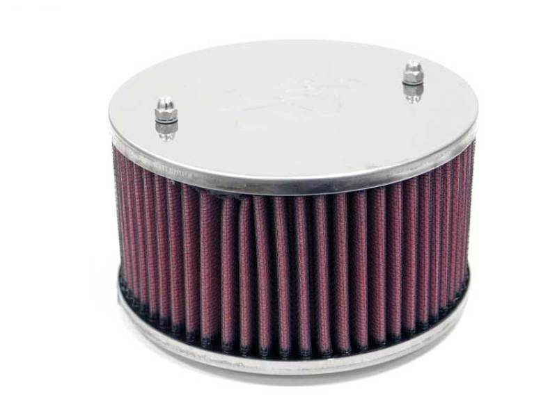 K&N Universal Custom Air Filter - Round 1.625in Flange / 1.625in ID / 2.75in Overall Height - Blais Performance Parts