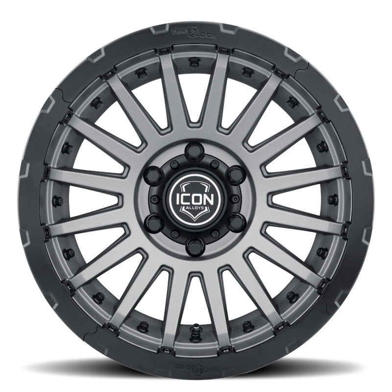 ICON Recon Pro 17x8.5 6x5.5 0mm Offset 4.75in BS 106.1mm Bore Charcoal Wheel - Blais Performance Parts