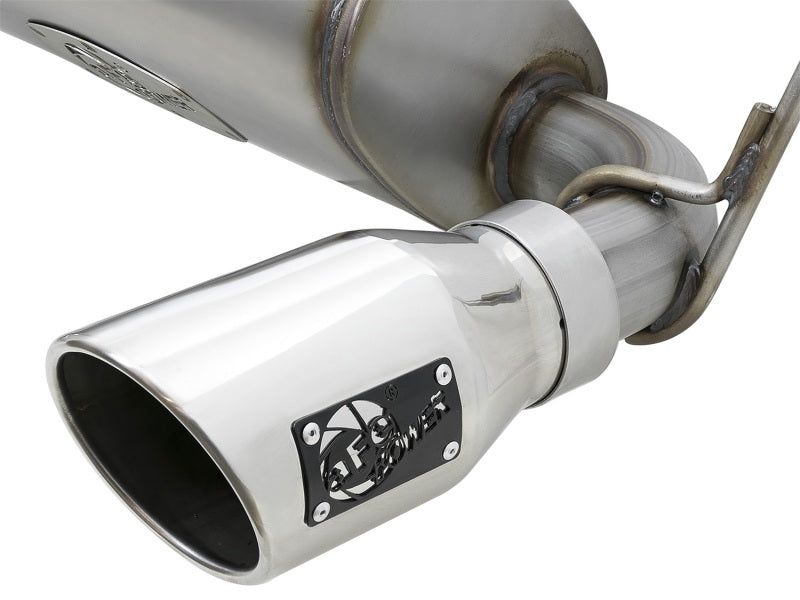 aFe Rebel Series 2.5in 409 SS Axle-Back Exhaust w/Polished Tips 07+ Jeep Wrangler (JK) V6 3.6L/3.8L - Blais Performance Parts