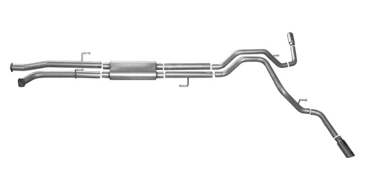 Gibson 14-19 Toyota Tundra SR 4.6L 2.5in Cat-Back Dual Extreme Exhaust - Stainless - Blais Performance Parts