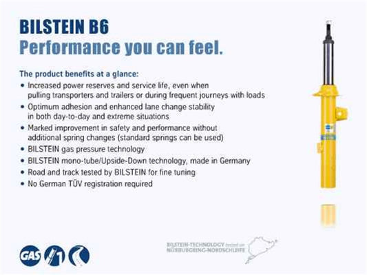 Bilstein B6 16-17 Fiat 500X 4WD Front Left Suspension Strut Assembly - Blais Performance Parts