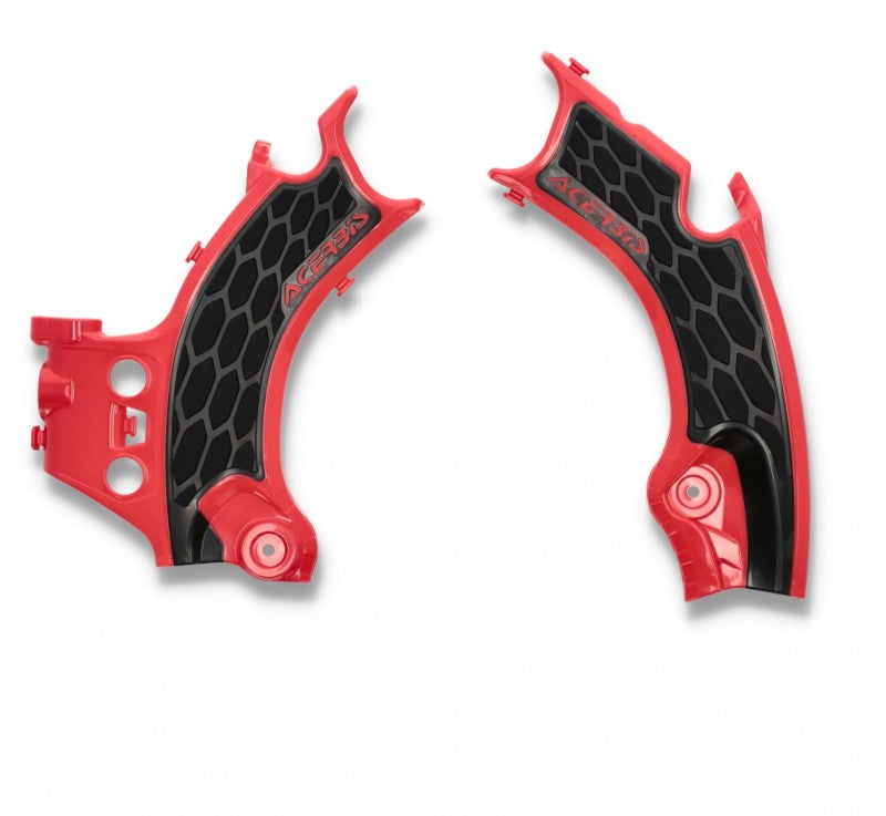 Acerbis 21-24 Honda CRF250R/250RX/CRF450R/RX/CRF450R-S Frame Guard X Grip - Red/Black - Blais Performance Parts