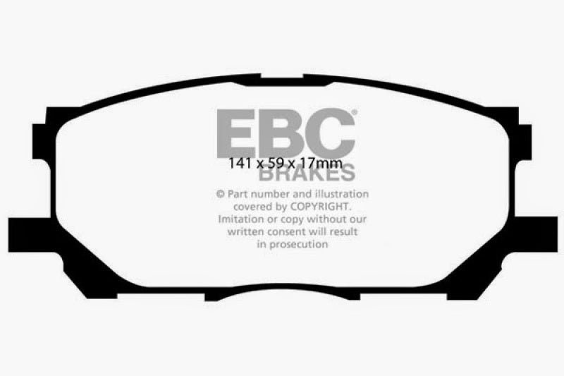 EBC 04-07 Lexus RX330 3.3 Yellowstuff Front Brake Pads - Blais Performance Parts